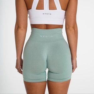 Sage green NVGTN shorts